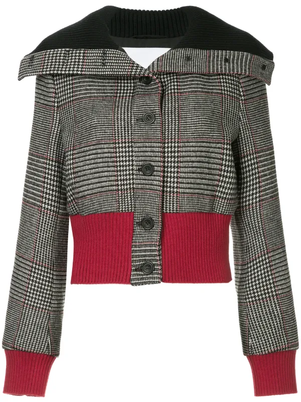 calvin klein houndstooth coat