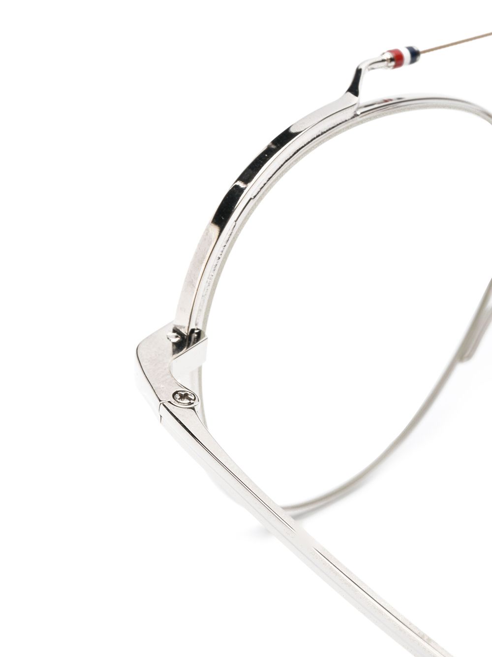 фото Thom browne eyewear silver & white gold glasses