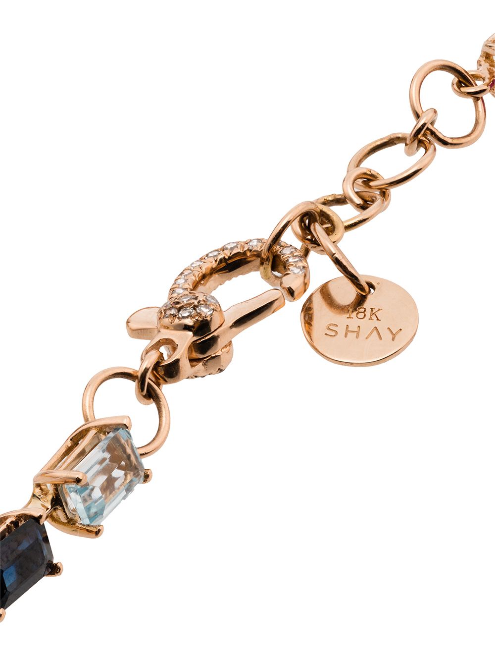 фото Shay rainbow gem 18k gold bracelet