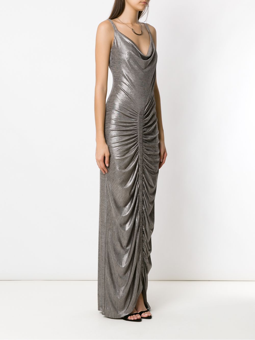 фото Tufi duek metallic long dress