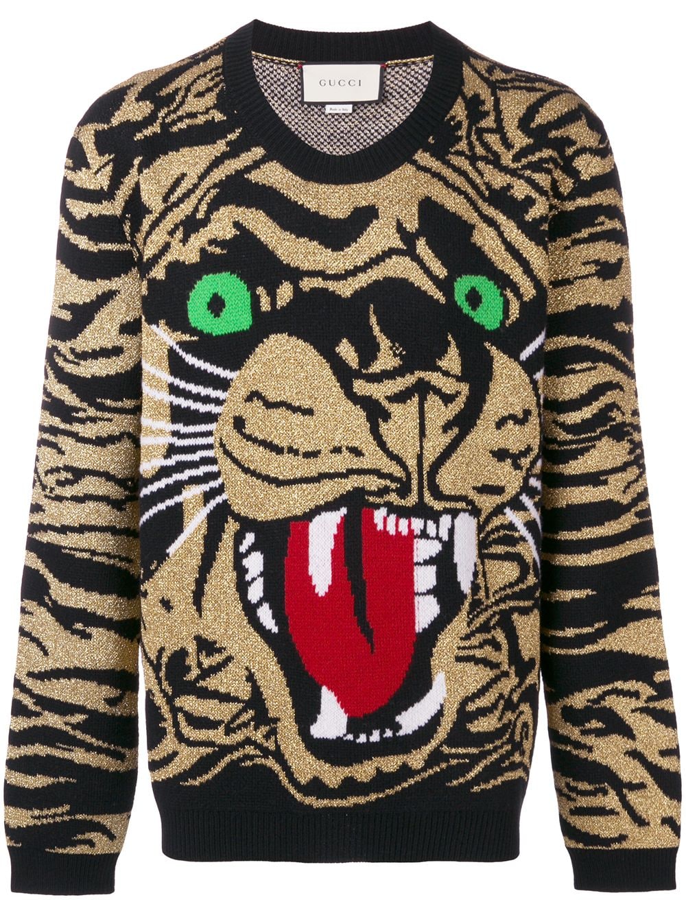 фото Gucci свитер с изображением тигра