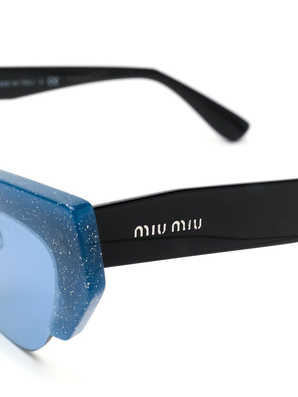 фото Miu miu eyewear "солнцезащитные очки в оправе ""кошачий глаз"""