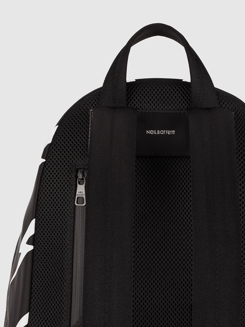 Tiger Bolt Nylon & Leather Classic Backpack