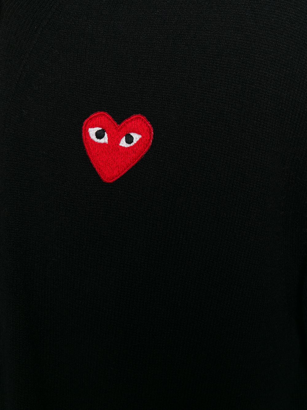 фото Comme des garçons play трикотажный кардиган с нашивкой в виде сердца