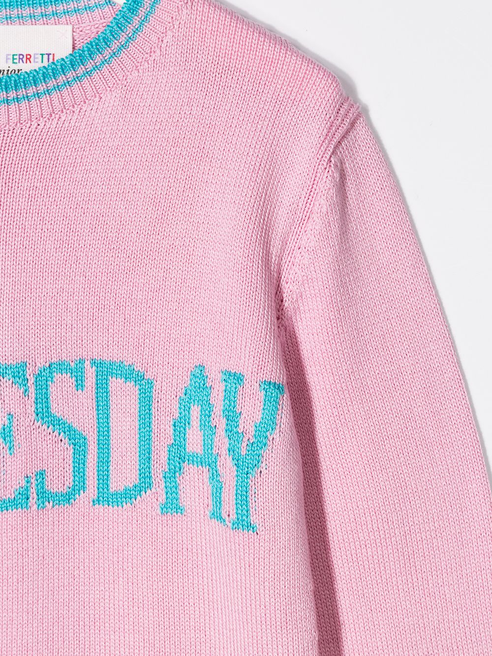 фото Alberta ferretti kids трикотажный джемпер 'wednesday'