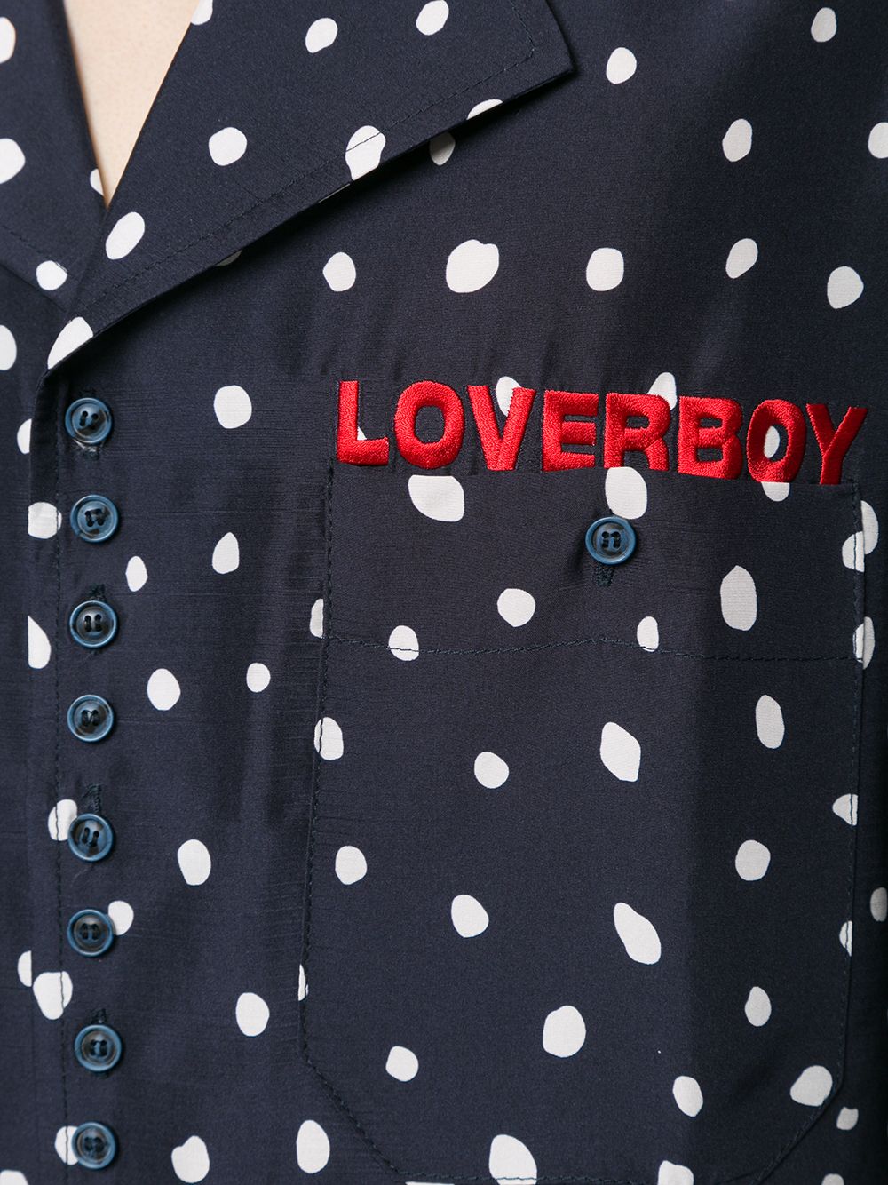 фото Charles jeffrey loverboy рубашка в горох с короткими рукавами