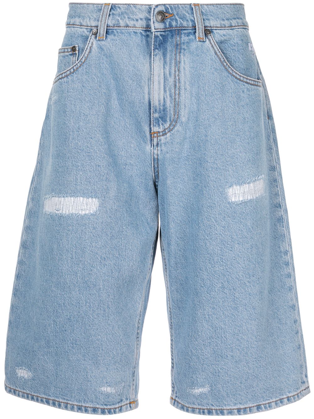фото Msgm джинсовые шорты с завышенной талией