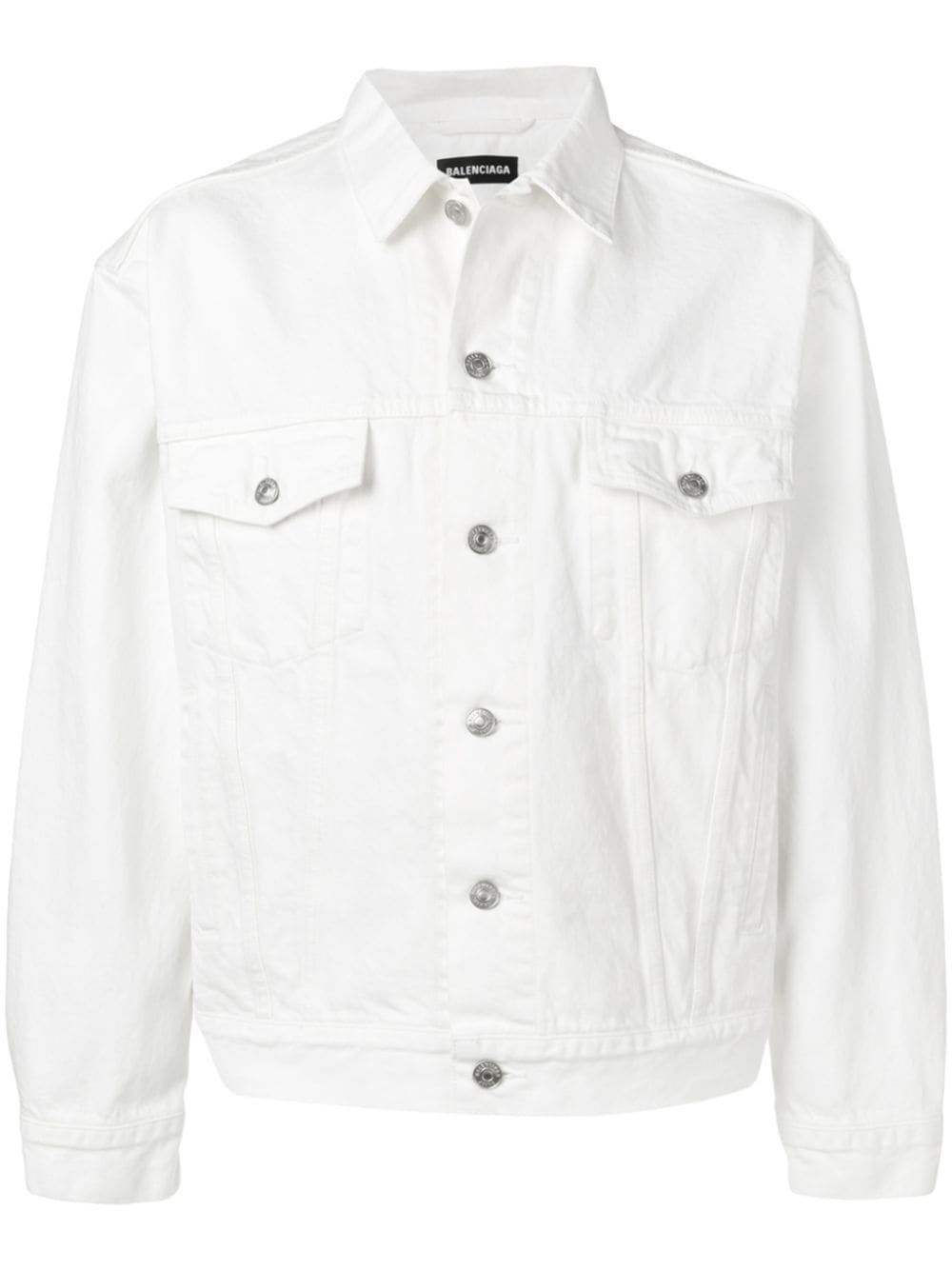 фото Balenciaga джинсовая куртка с логотипом