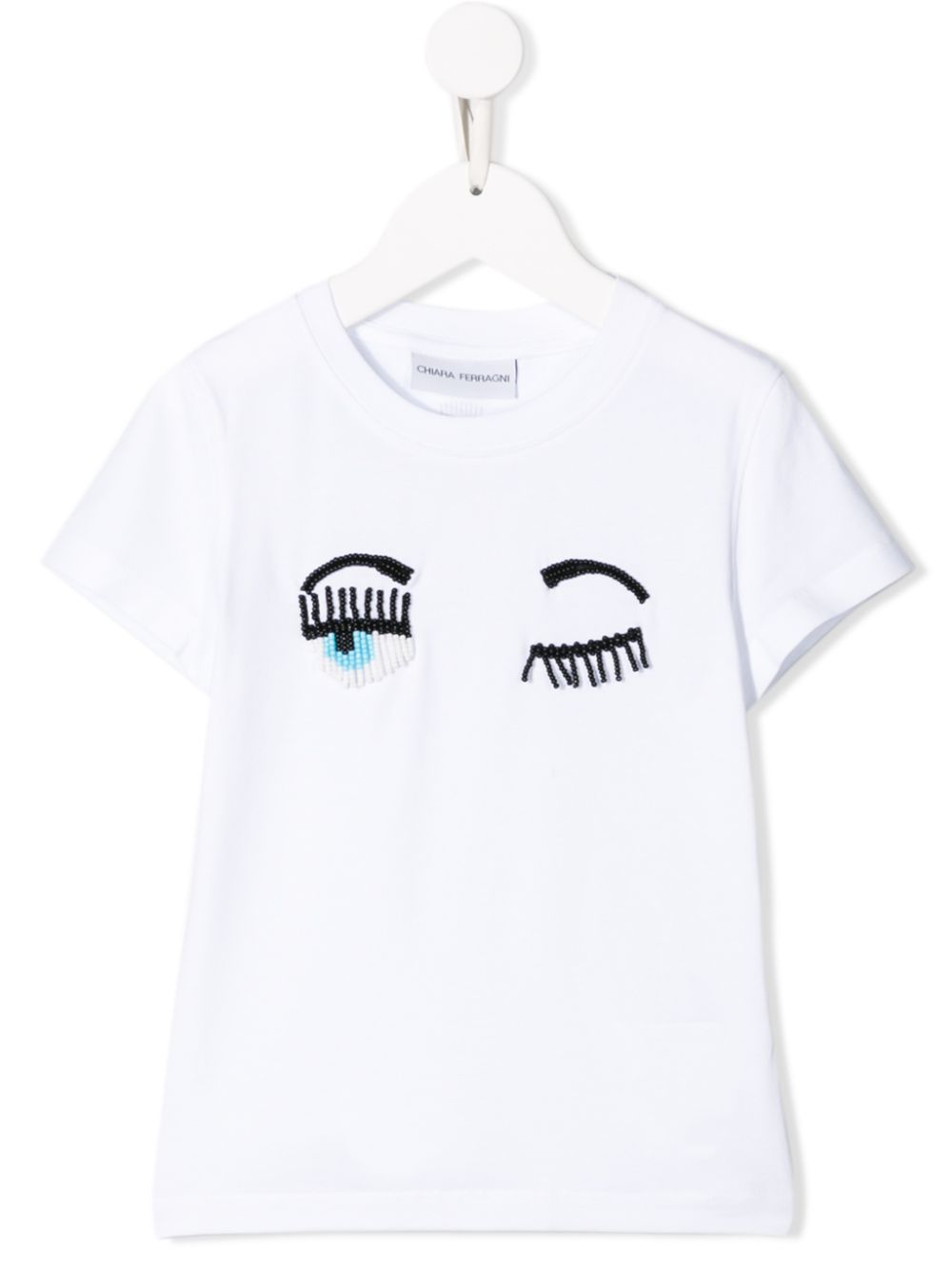 фото Chiara ferragni kids футболка с принтом winking eye