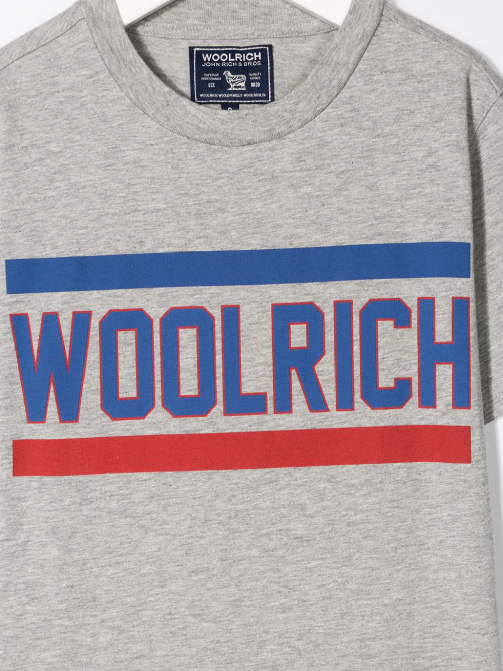 фото Woolrich kids футболка с логотипом