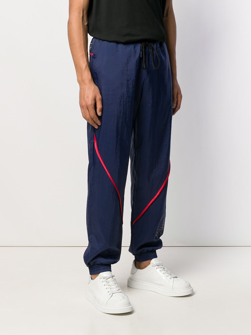 фото Versace jeans couture спортивные брюки с контрастной окантовкой