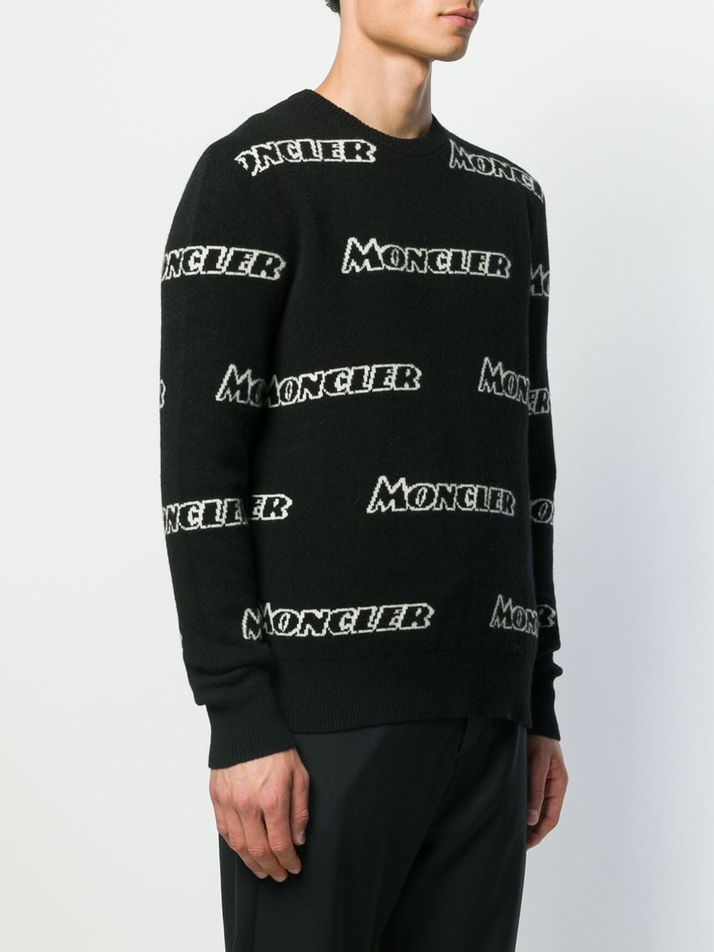фото Moncler свитер вязки интарсия с логотипом