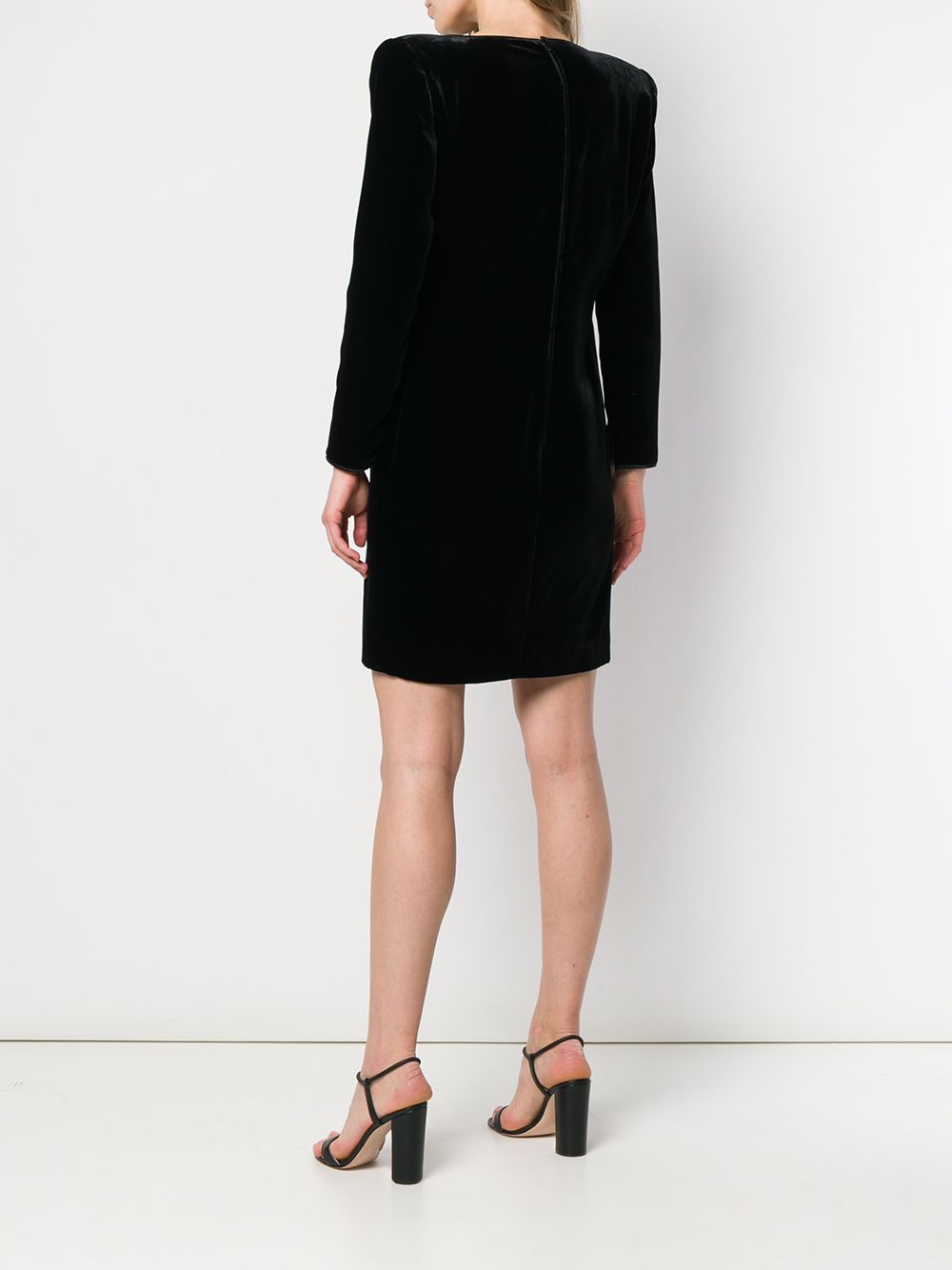 фото Valentino pre-owned structured shoulders mini dress