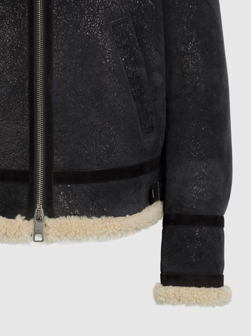 Neil barrett shearling on sale jacket