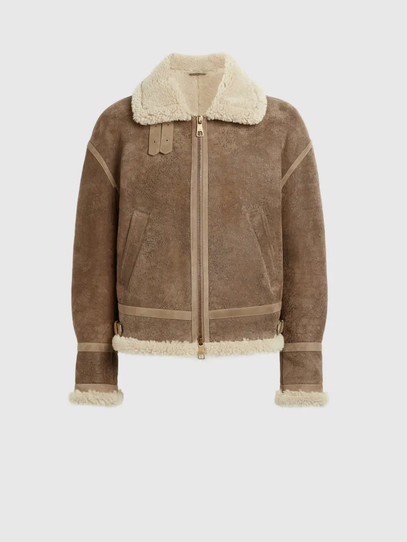 Neil barrett shearling on sale coat