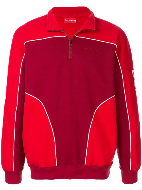 supreme speedway half zip sweatshirt