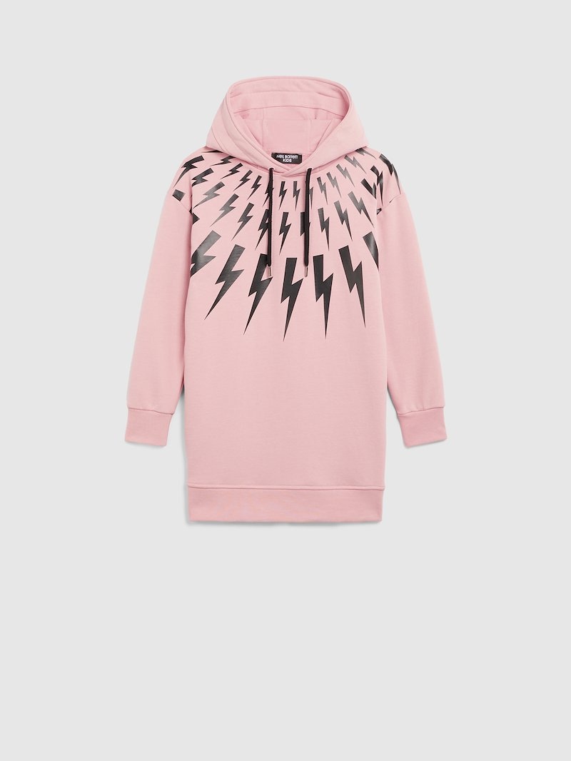 Fair-isle Thunderbolt No-gender Hoodie