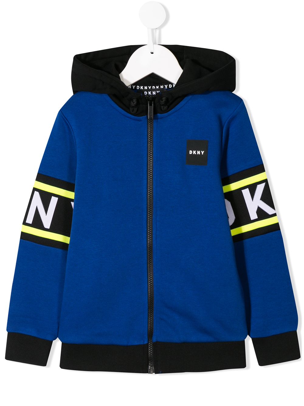 фото Dkny kids худи в стиле колор-блок с логотипом