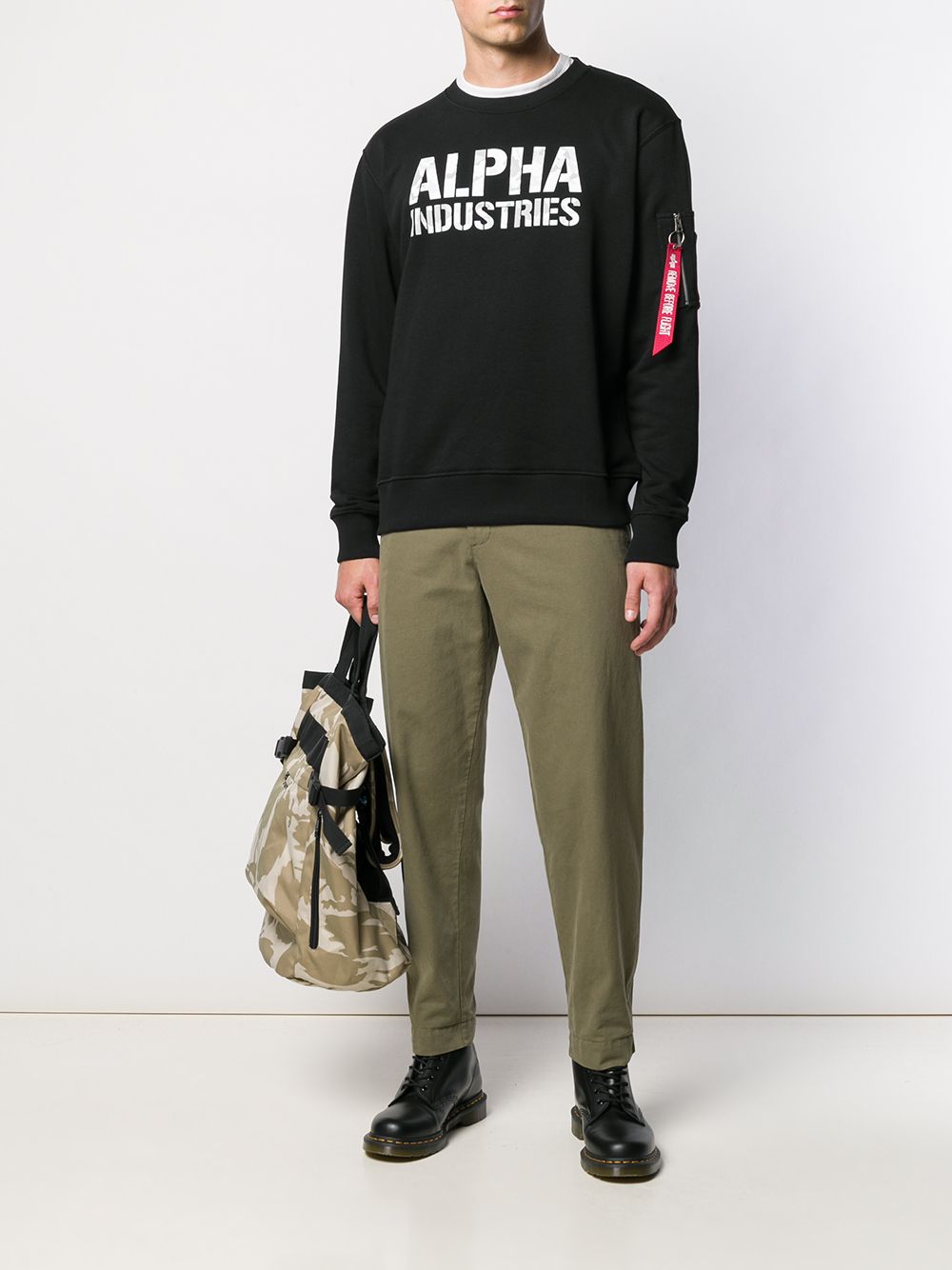 фото Alpha industries толстовка с логотипом