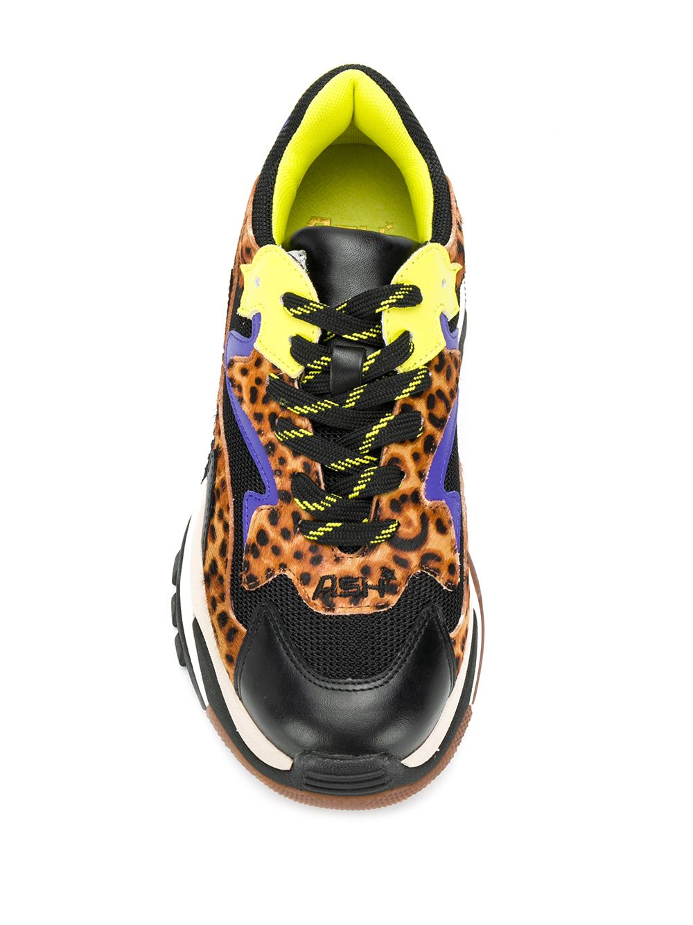 фото Ash массивные кроссовки с леопардовым принтом