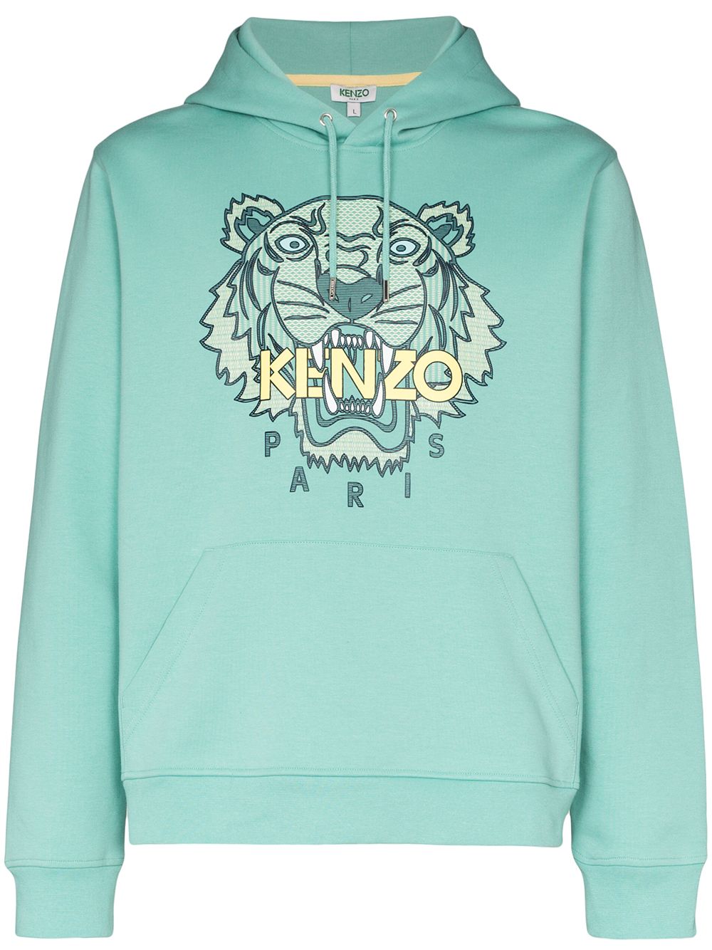 фото Kenzo tiger logo print hoodie