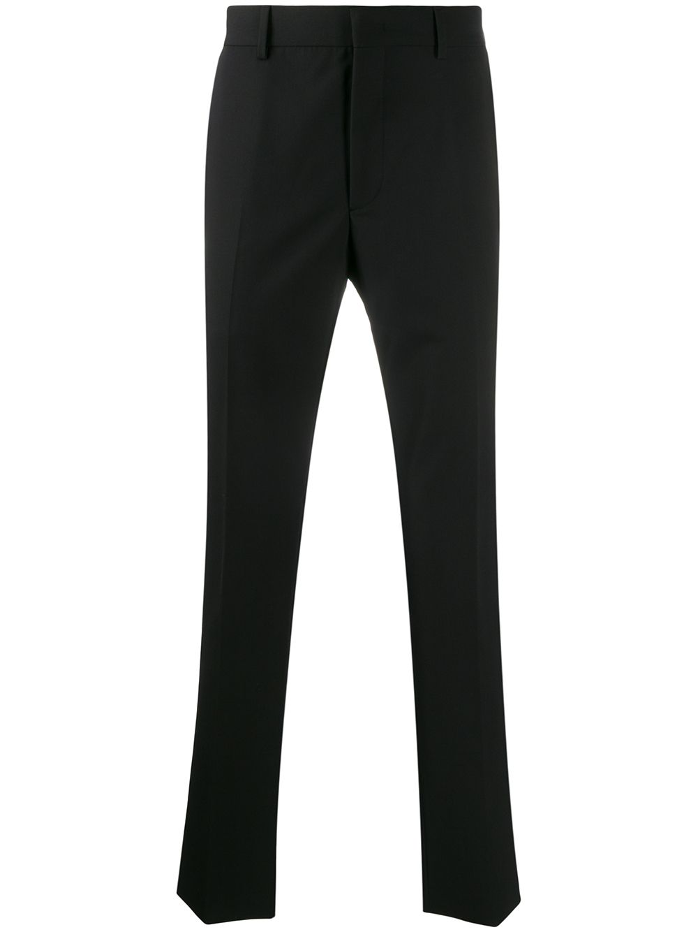фото Fendi брюки строгого кроя с нашивкой-логотипом