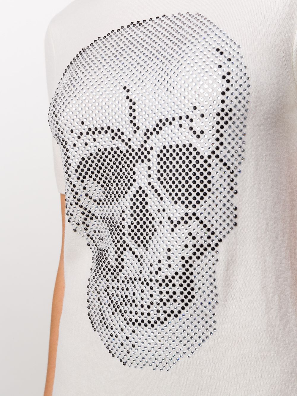 фото Philipp plein трикотажное платье с декором skull