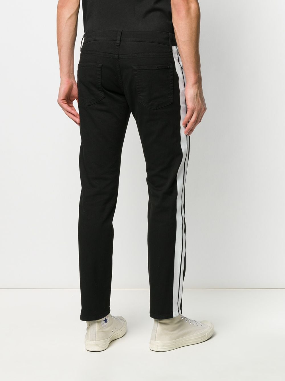 фото Dolce & gabbana джинсы прямого кроя с лампасами