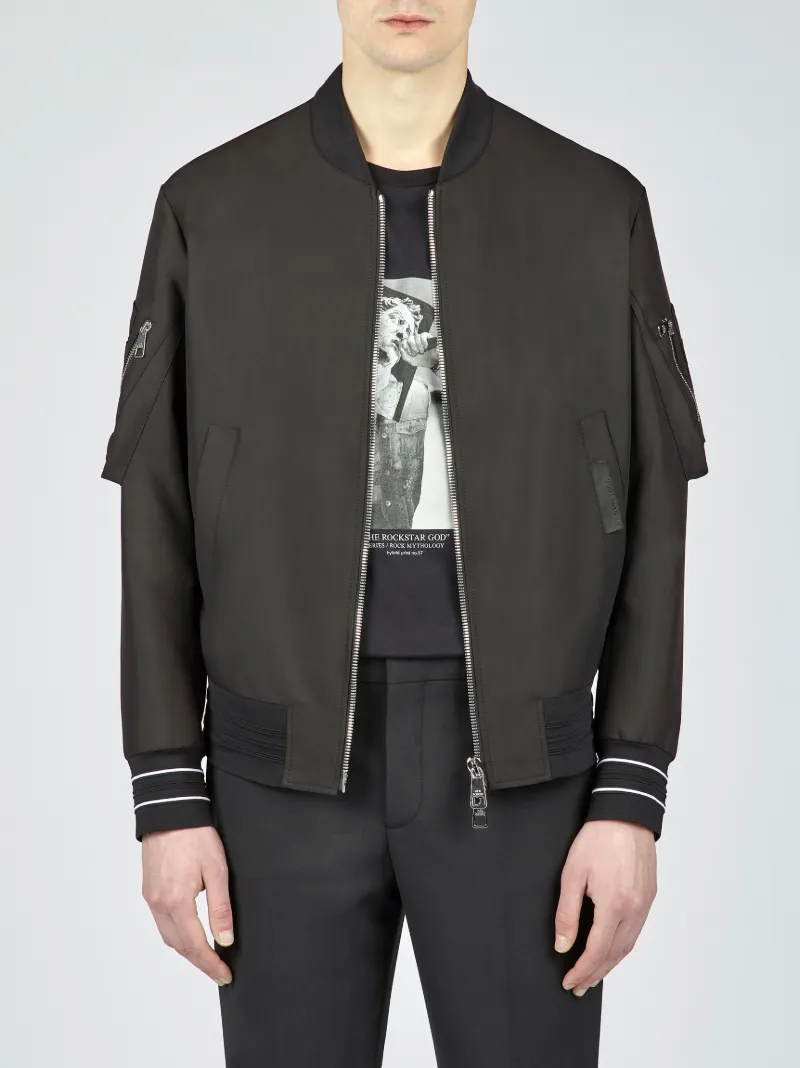 Lightweight nylon bomber on sale jacket