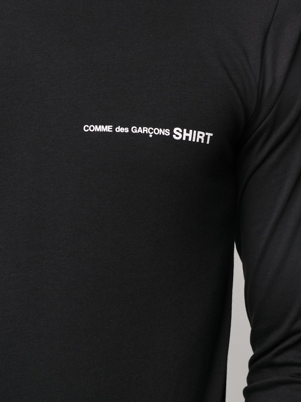 фото Comme des garçons shirt футболка с длинными рукавами и логотипом