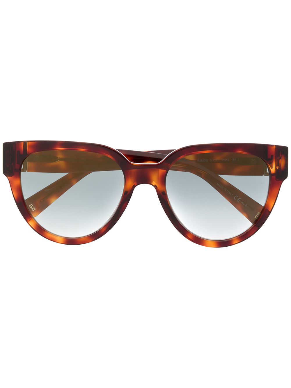 фото Givenchy eyewear солнцезащитные очки в оправе 'кошачий глаз' черепаховой расцветки
