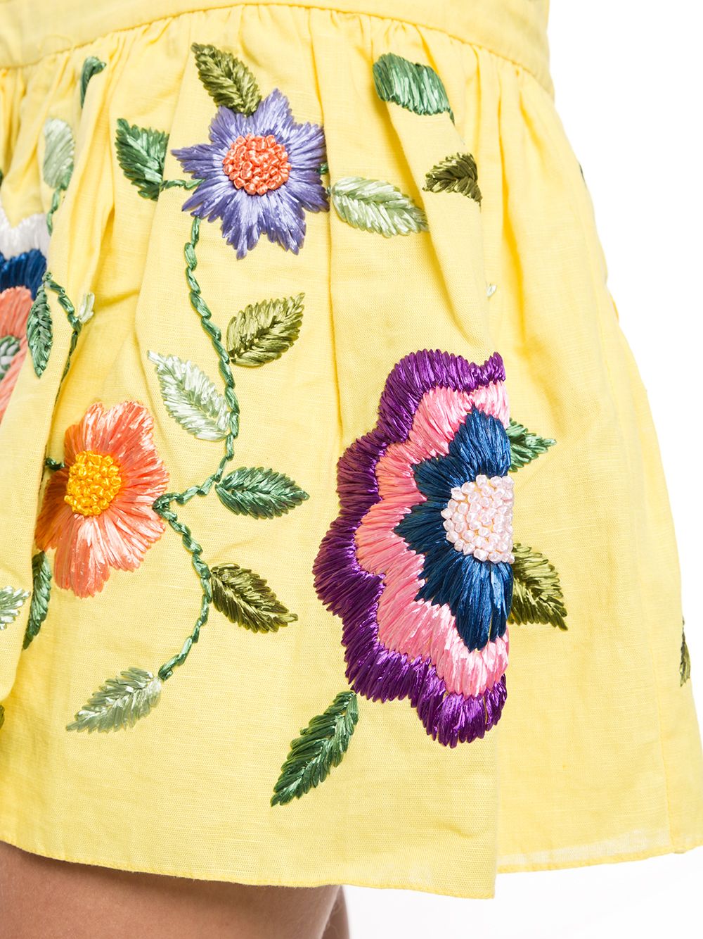 фото Alexis юбка kasandra с цветочной вышивкой