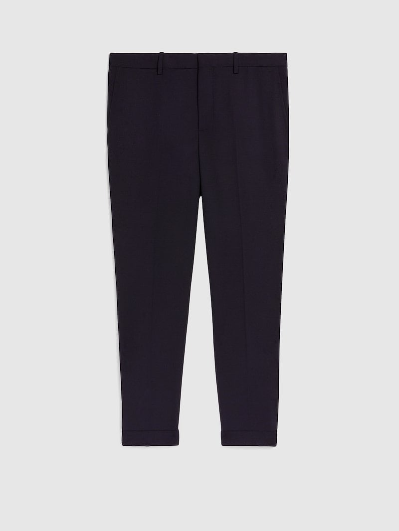 Minimalist Zip-Hem Trousers - Long Length