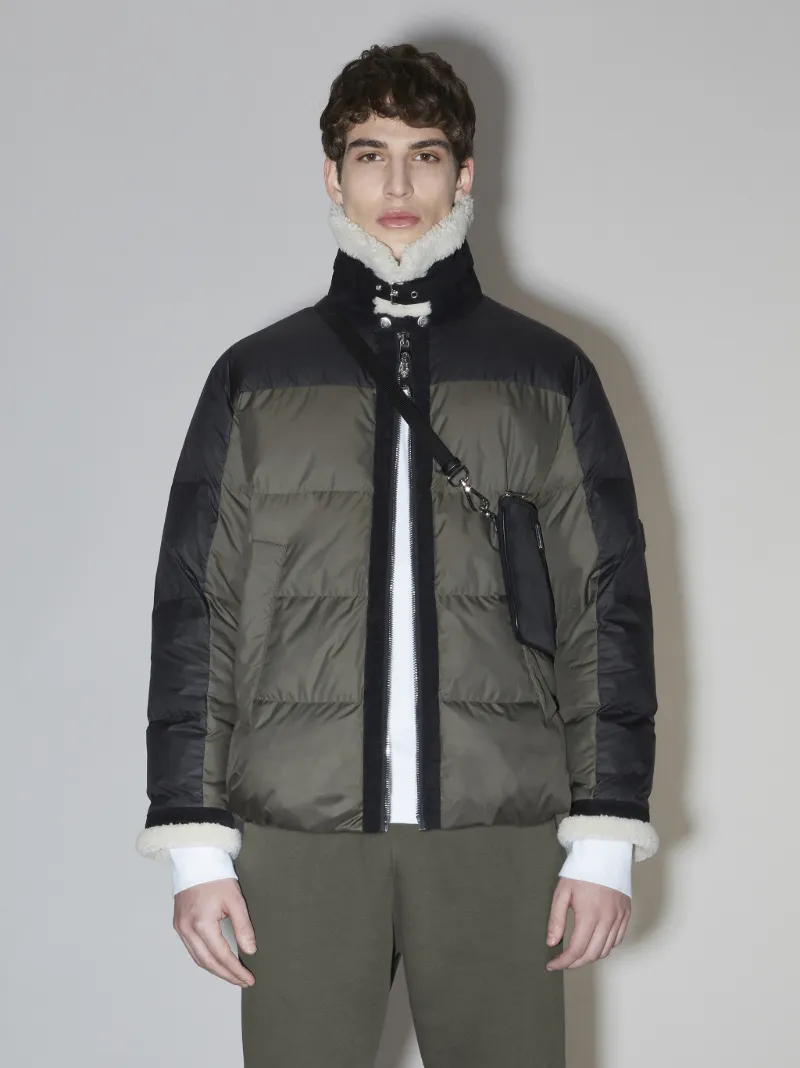 Penfield X Neil Barrett Padded Nylon and Shearling Puffer Jacket NeilBarrett