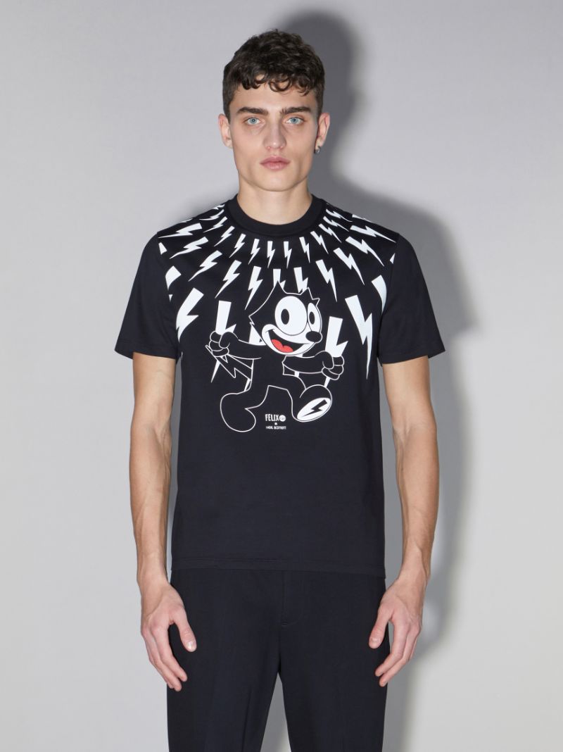 Felix the outlet cat striped shirt