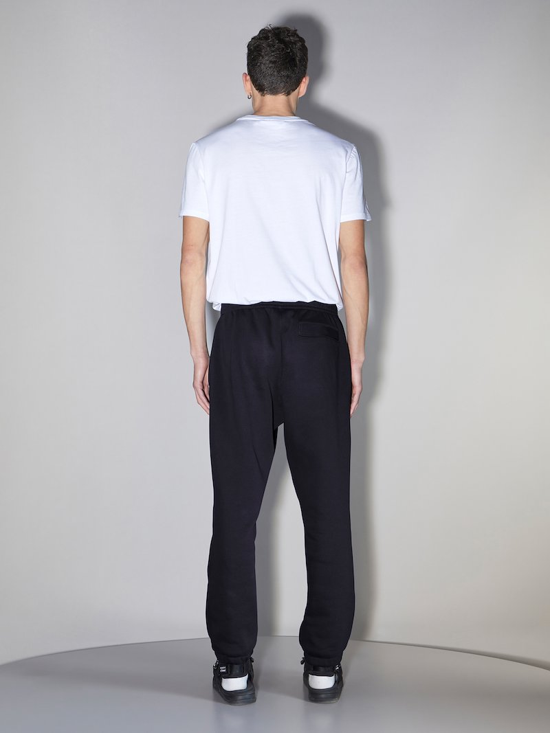 Thunderbolt-Embroidered Cotton Sweatpants