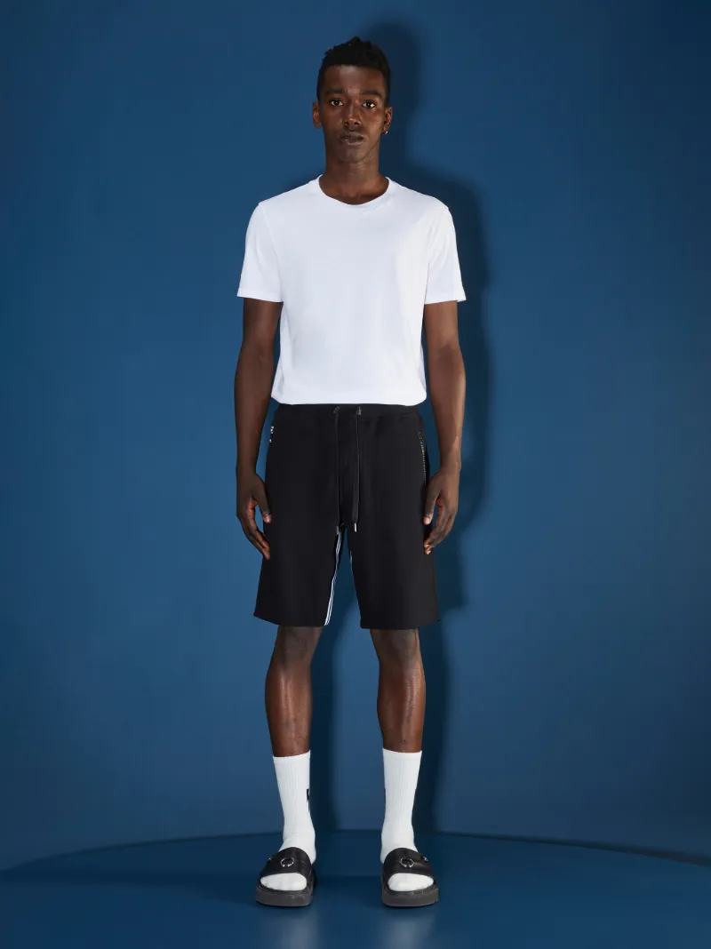 Contrast-Stripe Sweatshorts 