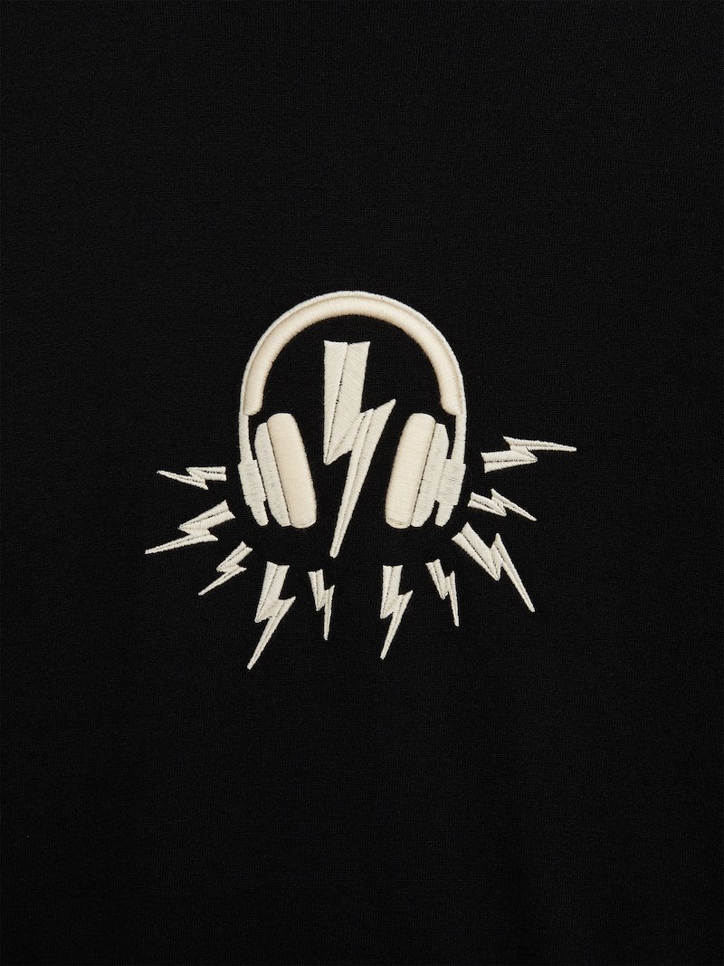 "DJ BOLT" INTARSIA BAGGY SWEATSHIRT