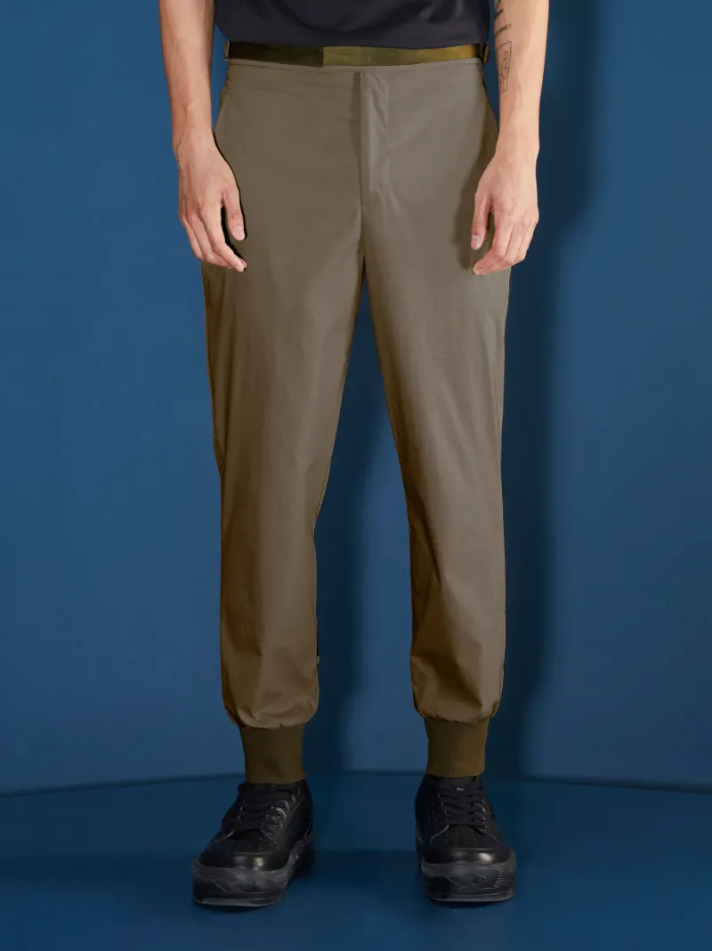 Travel Rib Cuff Loose-Fit Trousers 
