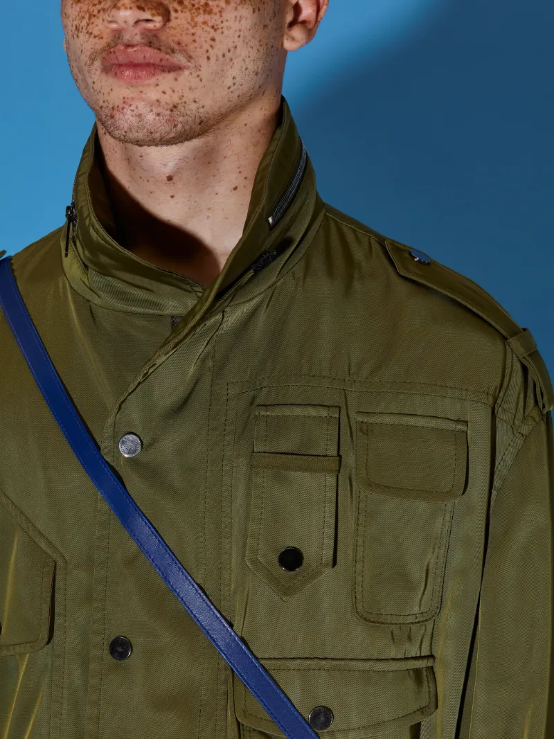 pretty green oversized military parka