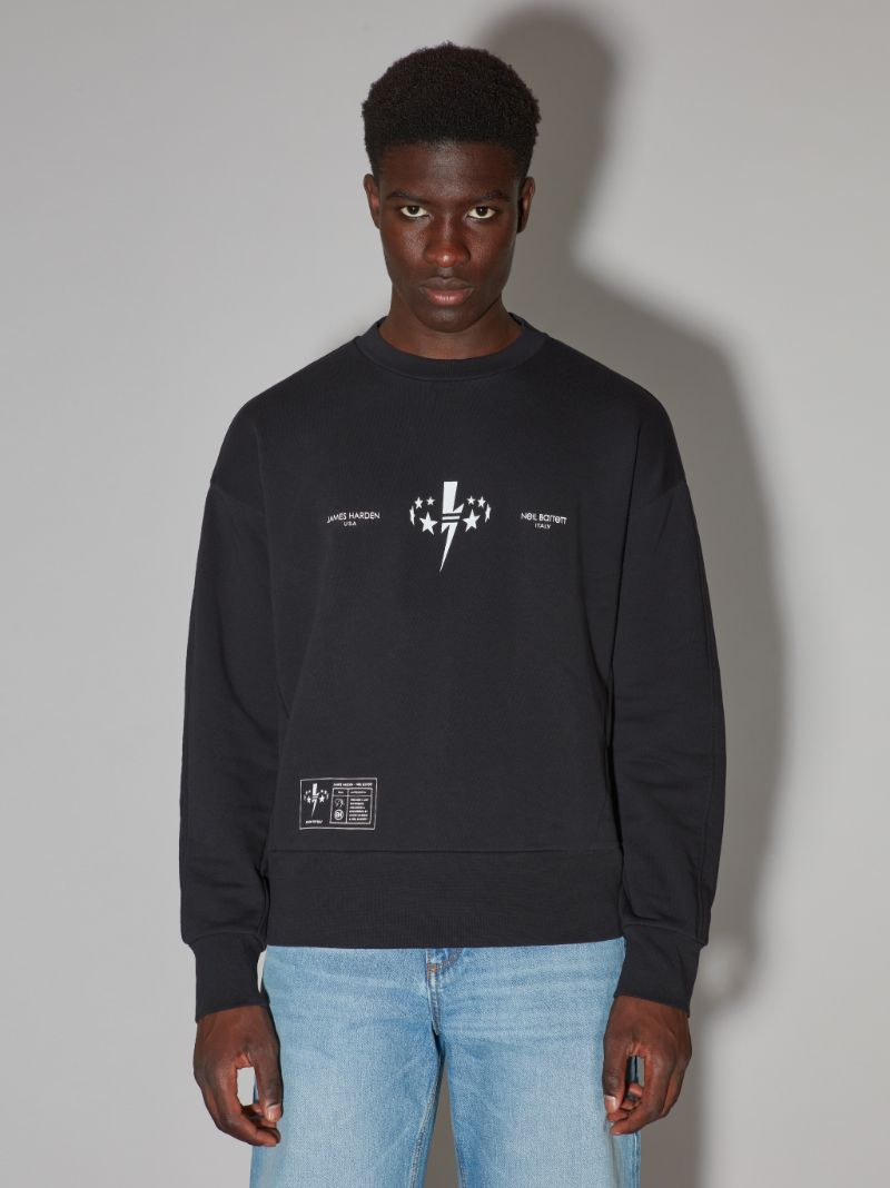 Neil barrett military star sweatshirt online