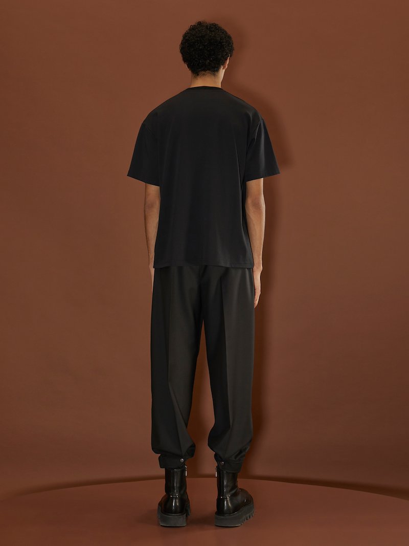 Triangle Neck Detail T-Shirt