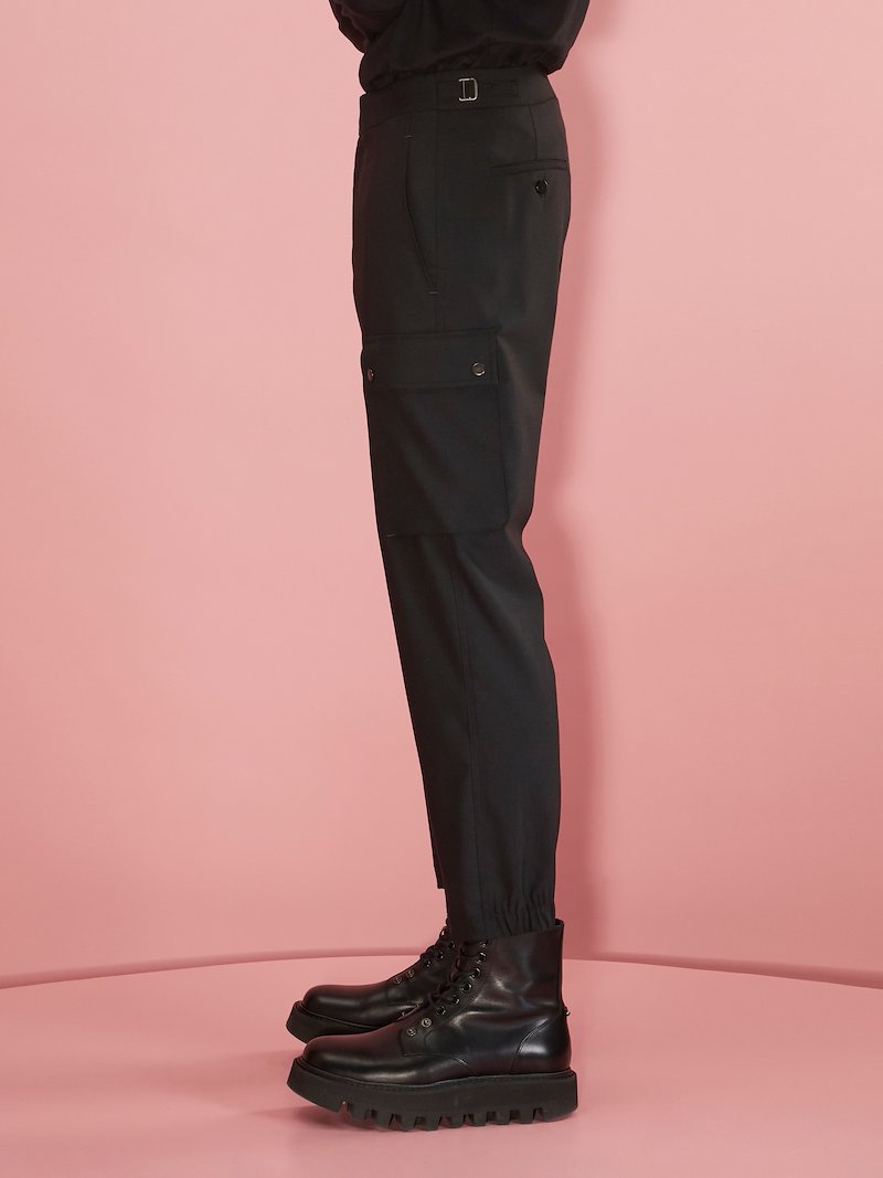 Skinny-Fit Cargo Trousers Long Length