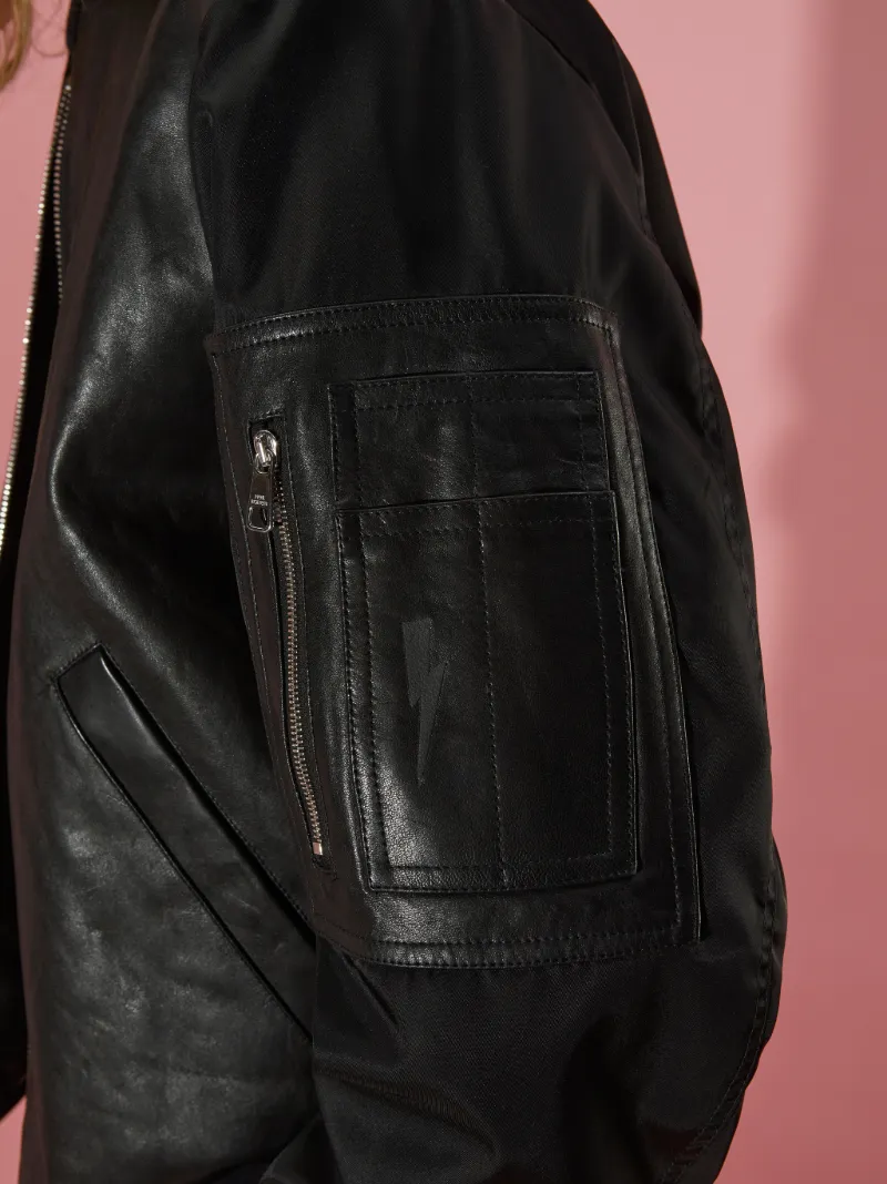 Ma-1 Leather Bomber Jacket | NeilBarrett.com