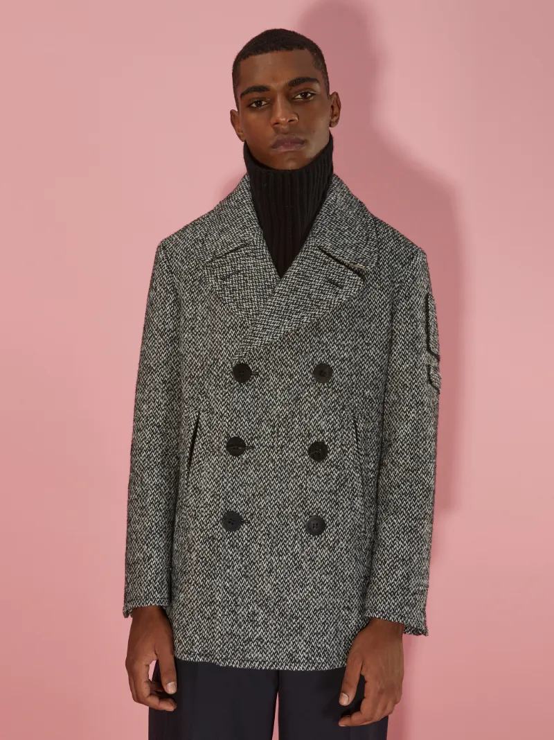 double layer peacoat
