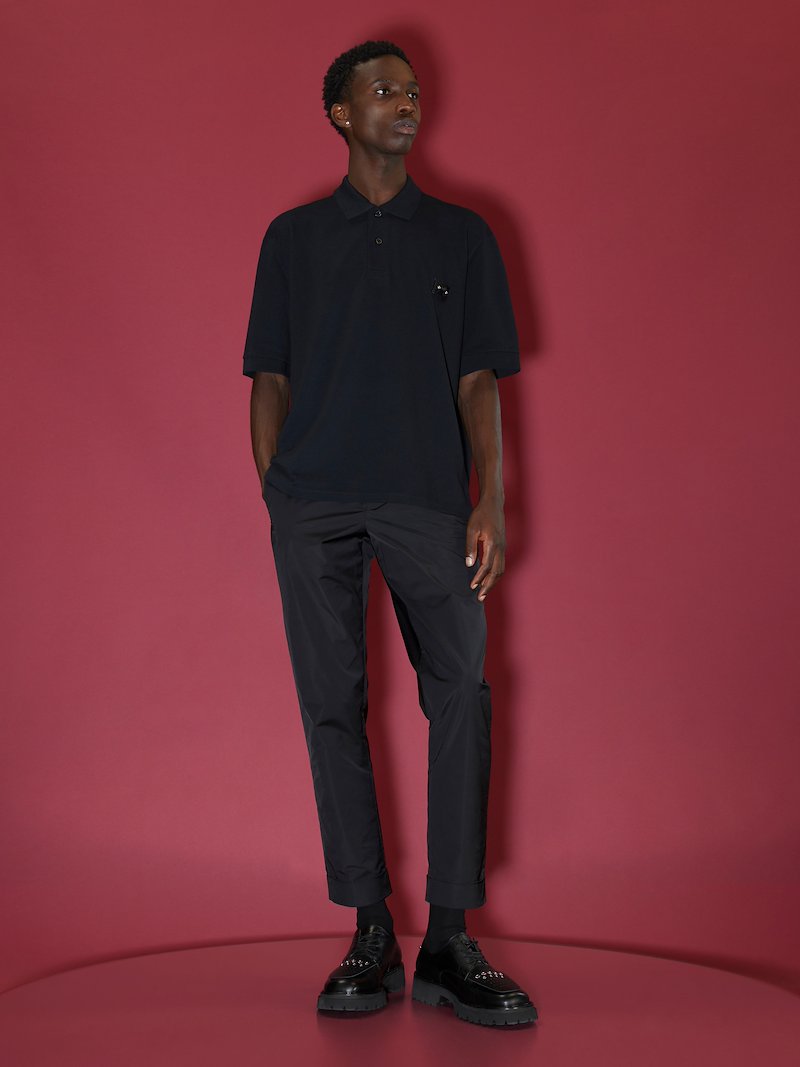 Pierced Polo Shirt