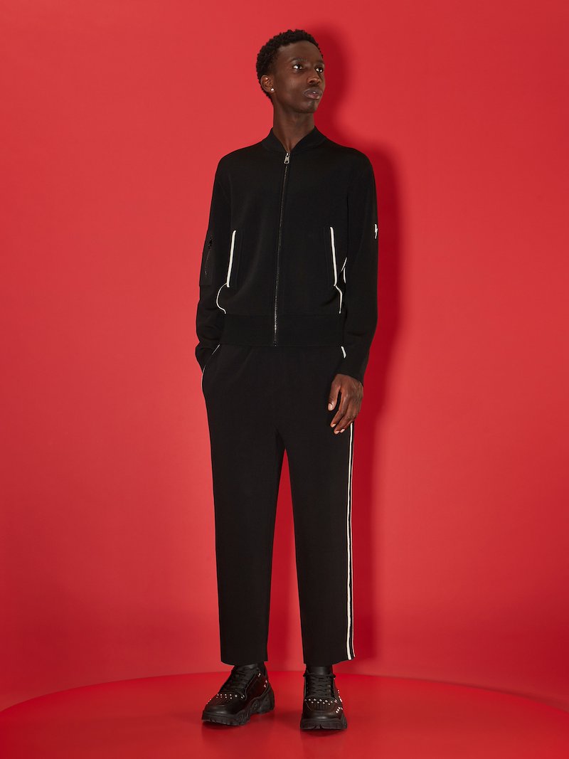 Hybrid Tecno Knit Bomber Jacket