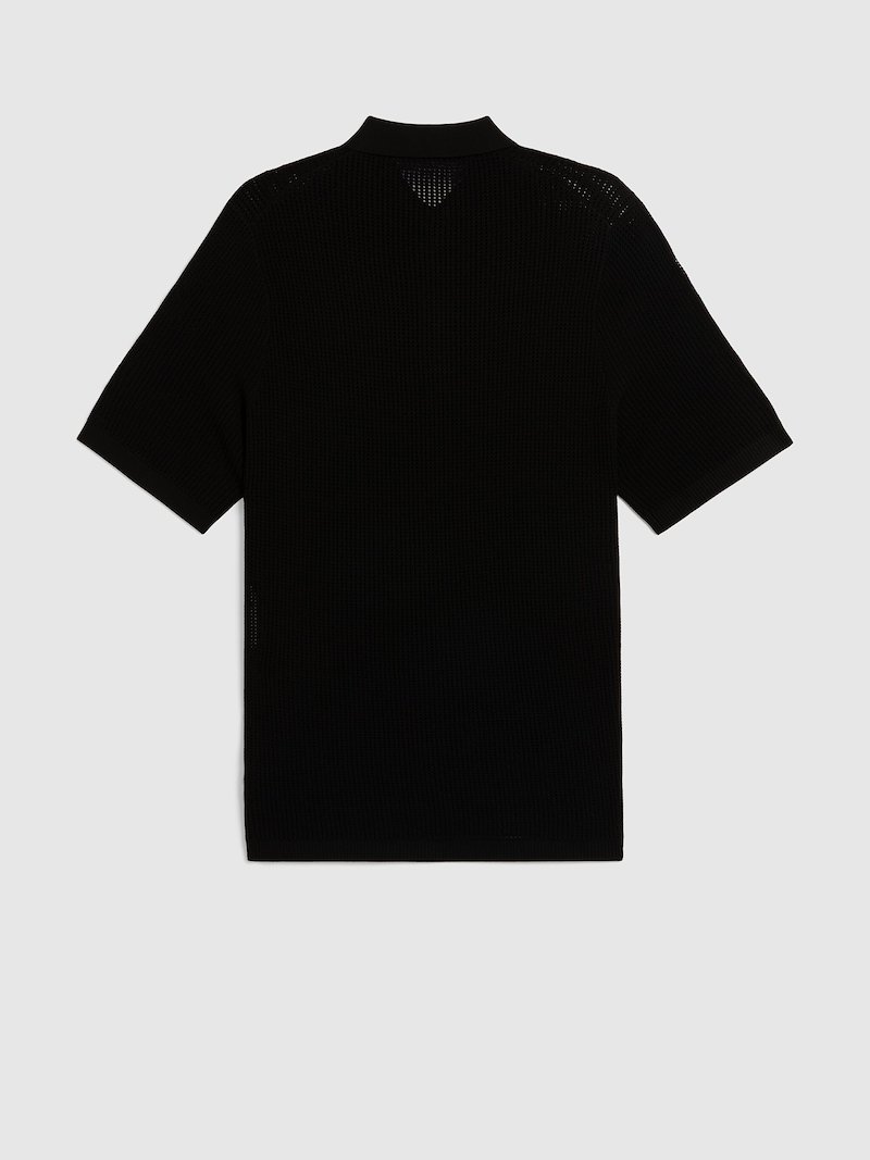 Thunderbolt Logo Tecno Knit Polo Shirt