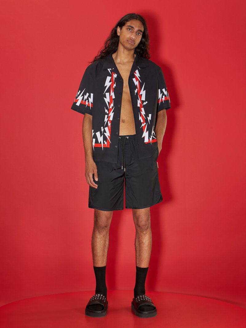 Jumbled Bolts Bowling Shirt
