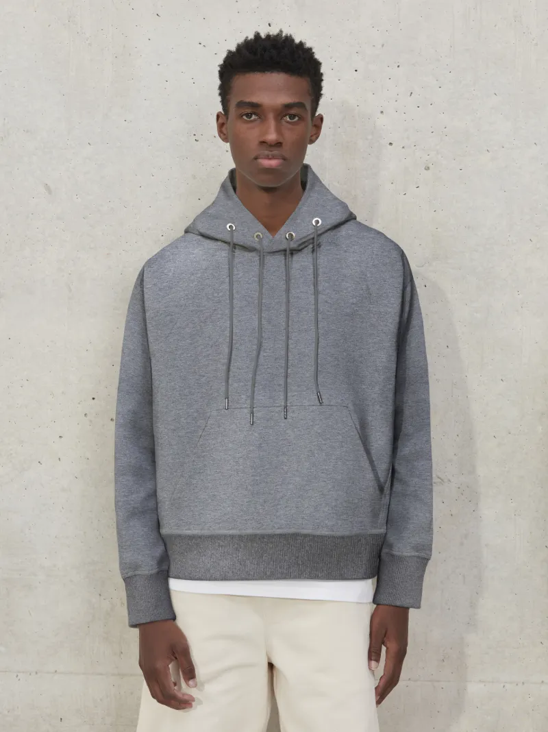 Grey drawstring hoodie on sale